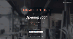Desktop Screenshot of lilacclothing.com