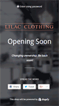 Mobile Screenshot of lilacclothing.com